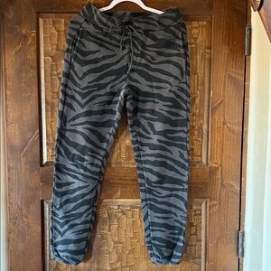 UGG Gray and Black Zebra Print Joggers